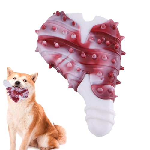 MOTHAF Haustier-Beißspielzeug für Welpen, unzerstörbares Kauspielzeug für Hunde, Knochenförmiges Kauspielzeug für Hunde, Langlebiges Hundeknochen-Spielzeug zum Zahnen von Welpen für die Zahnreinigung von MOTHAF