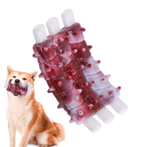 MOTHAF Haustier-Beißspielzeug für Welpen, unzerstörbares Kauspielzeug für Hunde,Knochenförmiges Kauspielzeug für Hunde | Knochenförmiges Zahnspielzeug für Haustiere, interaktives Kauspielzeug für von MOTHAF