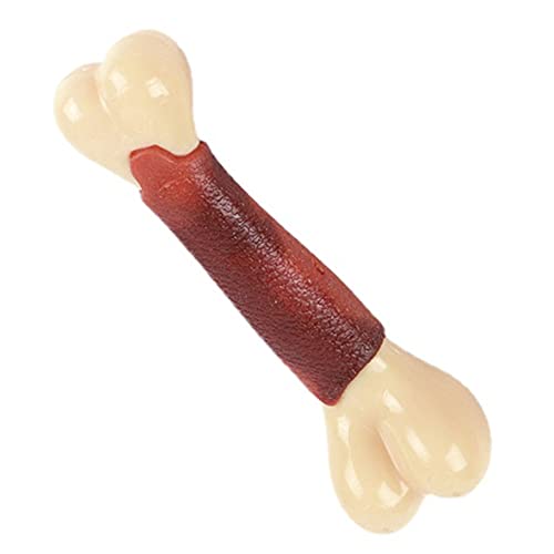 MOTHAF Hundeknochenspielzeug,Kaustäbchen aus Knochenimitat für die Zahnreinigung bei Welpen - Hundekauspielzeug mit Rindfleischgeschmack, interaktives und niedliches Hundetrainingsspielzeug von MOTHAF