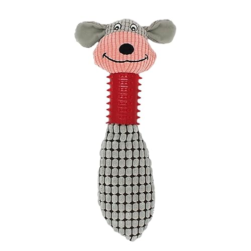 MOTHAF Kauspielzeug für Welpen zum Zahnen,Haustier-Zahnreinigungs-Kauspielzeug - Quietschendes interaktives Hundespielzeug, Beißspielzeug in Tierform für kleine und mittelgroße Hunde von MOTHAF