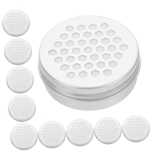 MOTHNUR 10 Stück Teiliges Aluminium Aromatherapie Diffuser Leichtes Luftdichtes Metalldöschen mit Schraubverschluss für Ätherische Öle Raumduft Zuhause Büro Yoga von MOTHNUR