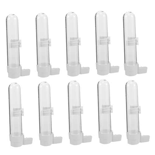 MOTHNUR 10 Stück Teiliges Automatisches Vogel-wasserspender Langlebigem Pp-Kunststoff Auslaufsicherer Trinkflaschen-wasserspender für Papageien Wellensittiche Nymphensittiche und MOTHNUR 10 Stück Teiliges Automatisches Vogel-wasserspender Langlebigem Pp-Kunststoff Auslaufsicherer Trinkflaschen-wasserspender für Papageien Wellensittiche Nymphensittiche und von MOTHNUR