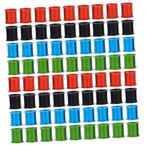 MOTHNUR 100 Stück Aluminium Vogelbeine Ringe Leicht Wiederverwendbar Pigeon Leg Bands Für Geflügel Tauben Enten Hühner Adult Aviary Bird Marker Fußringe Zufällige Farbe Zufällige Farbe von MOTHNUR