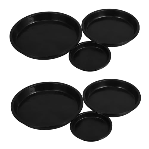 MOTHNUR Tropfschalen Für Blumentöpfe 12er-Set Schwarze Pflanzenuntersetzer Goldene Pflanzenuntersetzer Für Tropfwasserfänger MOTHNUR Tropfschalen Für Blumentöpfe 12er-Set Schwarze Pflanzenuntersetzer Goldene Pflanzenuntersetzer Für Tropfwasserfänger von MOTHNUR