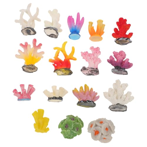 MOTHNUR 16 Stück Korallen Für Aquarien Dekoration Künstliches Korallenriff Mini Figur Simulationskoralle Künstliches Für Aquarien Fischtank Korallenornamente Künstlicher von MOTHNUR