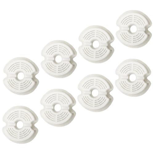 MOTHNUR 2 Sätze Pet Fountain Replacement Filter Rundfilter mit Aktivkohlefilter für Katzen und Hunde Trinkbrunnen Filterpads pro Effektive Wasserreinigung für Gesunde Haustiere von MOTHNUR