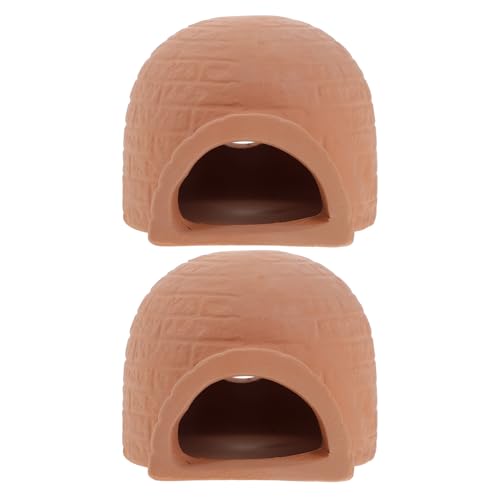 MOTHNUR 2 Stück Keramik Aquarium Höhle Fisch Garnelenversteck Dekoration Stabil Glatt Für Süß Meerwasserfische Versteckhaus Fischtank Ornament MOTHNUR 2 Stück Keramik Aquarium Höhle Fisch Garnelenversteck Dekoration Stabil Glatt Für Süß Meerwasserfische Versteckhaus Fischtank Ornament von MOTHNUR