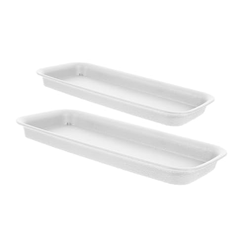 MOTHNUR 2 Stück Rechteckige Resin Untertasse für Innen und Außenbereich Wasserspeicher Drip Tray für Einfache und Pflanzenpflege MOTHNUR 2 Stück Rechteckige Resin Untertasse für Innen und Außenbereich Wasserspeicher Drip Tray für Einfache und Pflanzenpflege von MOTHNUR