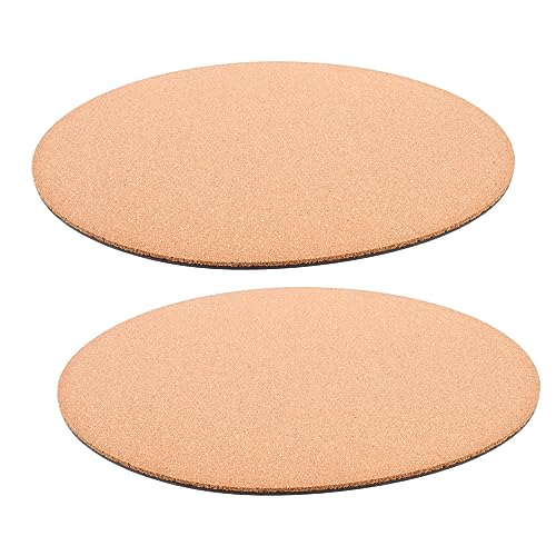 MOTHNUR 2 Stücke Kork Pflanzenuntersetzer Runde Wasserabsorbierende Korkmatte für Blumentöpfe rutschfest Langlebig für und Außenbereich von MOTHNUR