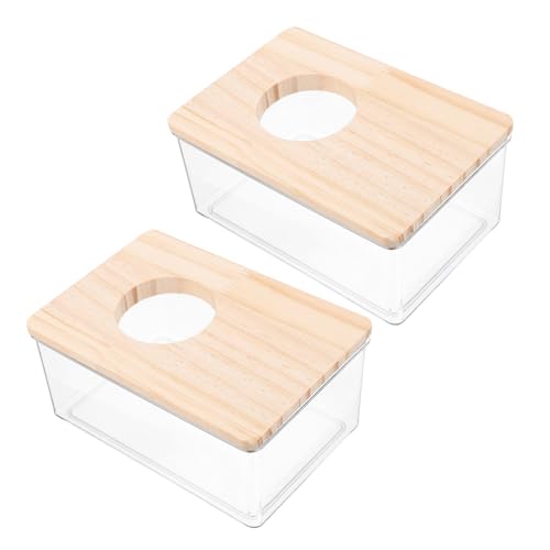 MOTHNUR 2 Stück Teiliges Hamster sandbad und Toilette aus Transparentem Acryl Multifunktionale Badebox für Kleine Haustiere Verschmutzungsarmes Badezimmer zubehör Leicht zu Reinigen und MOTHNUR 2 Stück Teiliges Hamster sandbad und Toilette aus Transparentem Acryl Multifunktionale Badebox für Kleine Haustiere Verschmutzungsarmes Badezimmer zubehör Leicht zu Reinigen und von MOTHNUR