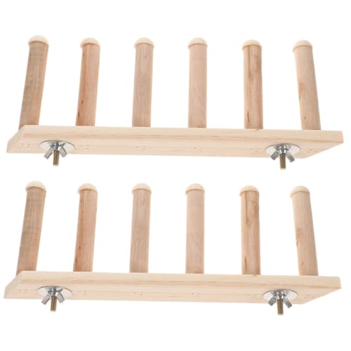 MOTHNUR 2 Stück Teiliges Katzen wandregal aus Holz Wandmontage kletterleiter Kratzfeste und Stabile Katzenwandstufen für Innenbereich Katzenfreundliches Kletterspielzeug und Ruheplatz von MOTHNUR