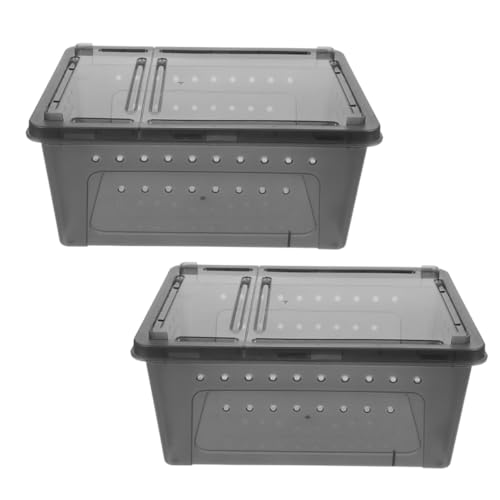 MOTHNUR 2 Stück Zuchtbox für Kleine Reptilien und Spinnen Transparentes Futter und Aufzuchtbehältnis Geeignet für Skorpione Echsen Taranteln Einfach zu Reinigen Funktionaler MOTHNUR 2 Stück Zuchtbox für Kleine Reptilien und Spinnen Transparentes Futter und Aufzuchtbehältnis Geeignet für Skorpione Echsen Taranteln Einfach zu Reinigen Funktionaler von MOTHNUR