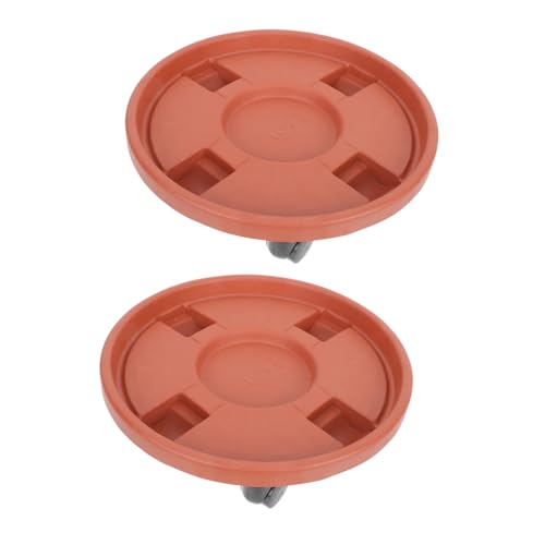 MOTHNUR 2Pcs Blumentopf Rollen Tablett Pflanzenroller rund Hängender Pflanzer Korb Tripod terassenliege universeller Rad-Blumentopfsockel Präsentationsständer für Blumenpflanzer Brown MOTHNUR 2Pcs Blumentopf Rollen Tablett Pflanzenroller rund Hängender Pflanzer Korb Tripod terassenliege universeller Rad-Blumentopfsockel Präsentationsständer für Blumenpflanzer Brown von MOTHNUR