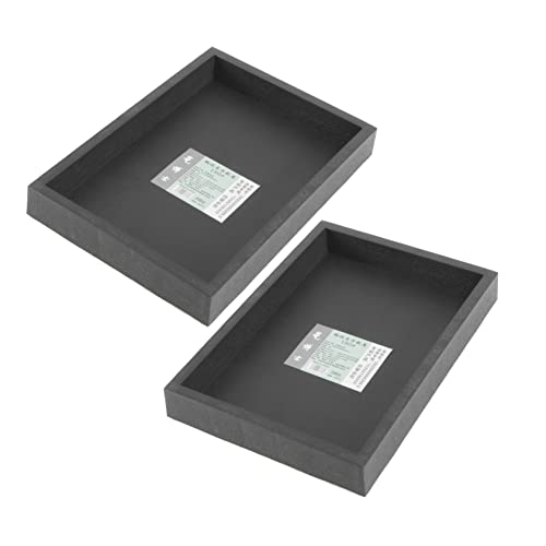 MOTHNUR 2er-Pack Blumentopf-basisschalen Quadratische Blumentopfhalter Aus Harz Terrakotta-pflanzenuntertassen Für von MOTHNUR