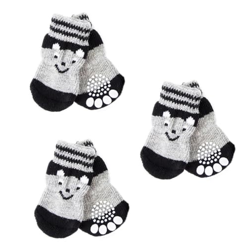 MOTHNUR 3 Paare Rutsch Baumwoll Hundesocken mit Niedlichem Muster Warme Pfotenschützer für Kleine bis Mittelgroße Hunde rutschfeste Haustiersocken für Sicheren Glatten Böden MOTHNUR 3 Paare Rutsch Baumwoll Hundesocken mit Niedlichem Muster Warme Pfotenschützer für Kleine bis Mittelgroße Hunde rutschfeste Haustiersocken für Sicheren Glatten Böden von MOTHNUR