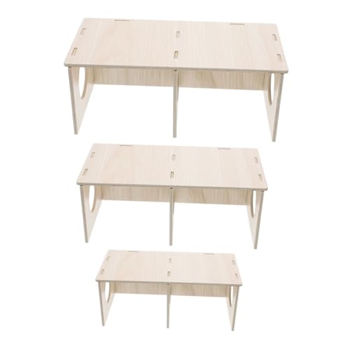 MOTHNUR 3 Stück für Hamster Hamsterhütte Hamster verstecken Haus Verstecke aus Hamsterholz Mehrkammer-Hamsterversteck kleines Hamsterhaus Hamsterverstecke hamsterhaus versteck von MOTHNUR