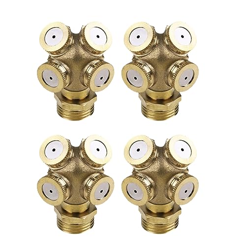 MOTHNUR Sprühdüsen 4 Loch Sprinklerdüsen Set Gartensprinkler Zur Bewässerung Und Kühlung MOTHNUR Sprühdüsen 4 Loch Sprinklerdüsen Set Gartensprinkler Zur Bewässerung Und Kühlung von MOTHNUR