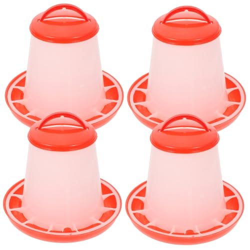 MOTHNUR 4 Stück Automatischer Geflügelfutterspender Deckel Kapazität Robustes Bissfestes Material Druck Sonnenbeständig Geeignet für Hühner und Andere Geflügelarten Praktische Futtertröge MOTHNUR 4 Stück Automatischer Geflügelfutterspender Deckel Kapazität Robustes Bissfestes Material Druck Sonnenbeständig Geeignet für Hühner und Andere Geflügelarten Praktische Futtertröge von MOTHNUR