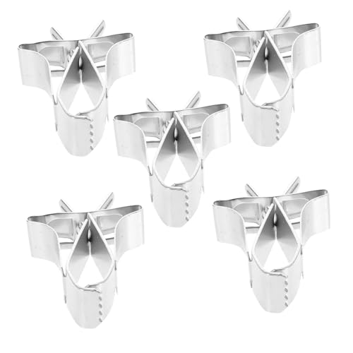 MOTHNUR 5 Stück Vogelfutterhalter Teilig Kupfer Obst Gemüse Halter Clip mit Rückverschluss für Papageien und Kleine Vögel Robust Langlebig Einfache Käfigmontage Effektiver Sitz bei Starkem von MOTHNUR