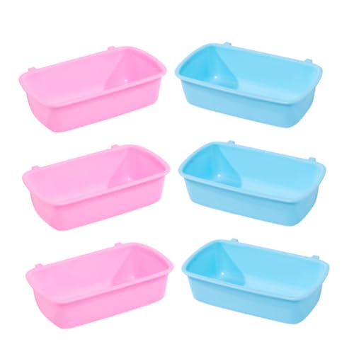 MOTHNUR 6 Stück Hamster Futter und Wassernäpfe mit Aufhängung Kleine Futterschalen für Kleintiere Robuste Leicht zu Reinigende Käfignäpfe Blau für Hamster und Mäuse MOTHNUR 6 Stück Hamster Futter und Wassernäpfe mit Aufhängung Kleine Futterschalen für Kleintiere Robuste Leicht zu Reinigende Käfignäpfe Blau für Hamster und Mäuse von MOTHNUR