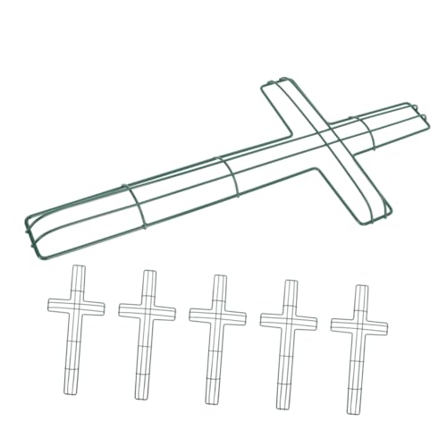MOTHNUR 6 Stück Kreuzförmiger Eisenkranz Rahmen Teiliges DIY Kranzform für Bastelarbeiten Hängend für Tür und Wanddekoration für Persönliche Gestaltung von MOTHNUR