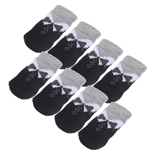MOTHNUR 8 Stück Teiliges rutschfeste Haustiersocken mit Warmem Fußschutz Elastische Atmungsaktive Hundeschuhe und Katzenschuhe Geeignet für Kleine bis Große Hunde und Katzen Modisch und MOTHNUR 8 Stück Teiliges rutschfeste Haustiersocken mit Warmem Fußschutz Elastische Atmungsaktive Hundeschuhe und Katzenschuhe Geeignet für Kleine bis Große Hunde und Katzen Modisch und von MOTHNUR