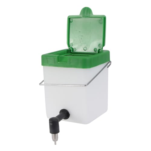 MOTHNUR Automatische Kaninchen Trinkflasche Wasserspender Weiß mit Stabiler Halterung aus Geruchslosem Langlebigem Material für Nagerkäfige Einfach zu Reinigen Zufällige Farbe von MOTHNUR
