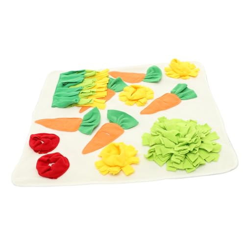 MOTHNUR Bunny Snuffle Mat aus Sicherem Material mit Rutschfestem Boden Waschbar Fördert Natürliche Futtersuche und Bewegung für Kaninchen Meerschweinchen und Hamster Attraktives Design von MOTHNUR