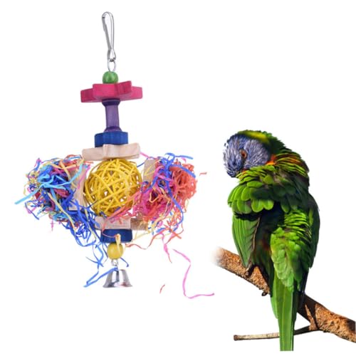 MOTHNUR Buntes Papageienspielzeug Kauspielzeug aus Naturmaterial für Vögel und Kleintiere Fördert Gesunde Zähne und Beschäftigung Installieren Geeignet für Papageien Zufällige Farbe MOTHNUR Buntes Papageienspielzeug Kauspielzeug aus Naturmaterial für Vögel und Kleintiere Fördert Gesunde Zähne und Beschäftigung Installieren Geeignet für Papageien Zufällige Farbe von MOTHNUR