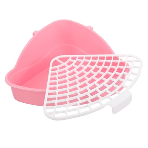 MOTHNUR Eckige Kaninchen Toilette Dreieckige Kleintier Toilette mit Spritzschutz Antileck Schutz für Kaninchen und Kleintiere Platzsparend für Zuhause und Büro MOTHNUR Eckige Kaninchen Toilette Dreieckige Kleintier Toilette mit Spritzschutz Antileck Schutz für Kaninchen und Kleintiere Platzsparend für Zuhause und Büro von MOTHNUR