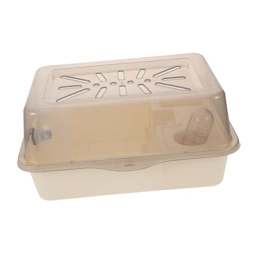 MOTHNUR Großer Hamsterkäfig mit Funktionalem Layout Tragbarer Kleintierkäfig für Mäuse und Zwerghamster Geräumiger Transportkäfig für Kleine Haustiere für Reisen und Outdoor Ausflüge von MOTHNUR
