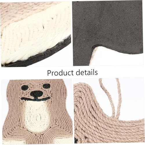 MOTHNUR Hängende Sisal kratzmatte Katzenkratzbrett Katzenspielzeug Kratzpad Katzenwand Schutz Möbel Kratzschutz Praktisch Langlebig Vielseitig für Katzenpflege und Spielspaß von MOTHNUR