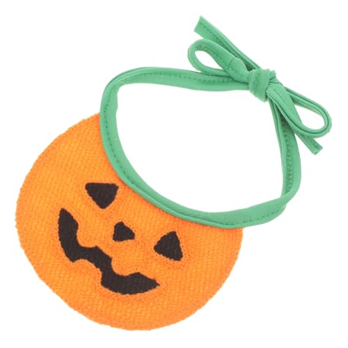 MOTHNUR Halloween Haustier Bandana in Orange mit Kürbis-Motiv Waschbares Halstuch für Kleine Hunde und Katzen bis Dekoratives Accessoire für Aufnahmen Partys Geburtstage und Alltag Tolles von MOTHNUR