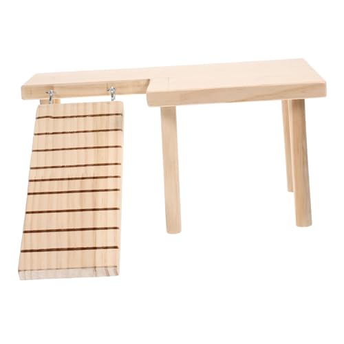 MOTHNUR Hamster Kletterleiter Holzspielzeug mit Plattform Dekoratives Chinchilla für Zwerghamster und Kleine Nager Fördert Bewegung Balance und Beschäftigung im Käfig Klein Robust MOTHNUR Hamster Kletterleiter Holzspielzeug mit Plattform Dekoratives Chinchilla für Zwerghamster und Kleine Nager Fördert Bewegung Balance und Beschäftigung im Käfig Klein Robust von MOTHNUR