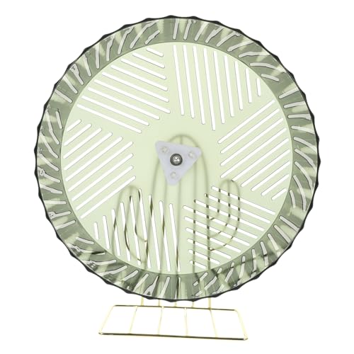 MOTHNUR Hamsterrad mit Stabilem Gestell Geräuscharmes Laufrad für Hamster Rennmäuse und Chinchillas Großes Grünes Käfig trainingsspielzeug für Mehr Bewegung und Stressabbau bei von MOTHNUR