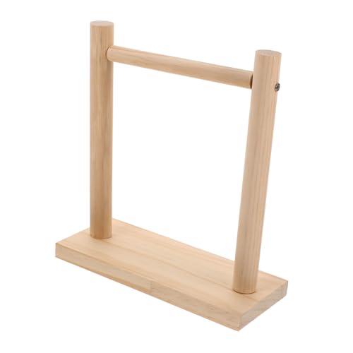 MOTHNUR Holz Papageien Sitzstange Vogel Trainingsständer Robust Beißfest Dekorativ für Wellensittiche Kleine Vögel Vogelkäfig Zubehör Parrot Perch Stand von MOTHNUR
