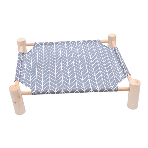 MOTHNUR Holz Pet Hängematte Vierbeiniges Abnehmbares Katzenbett Atmungsaktives Baumwoll Indoor Haustierbett für Jahreszeiten mit Stabilem Rahmen Einfach zu Montieren MOTHNUR Holz Pet Hängematte Vierbeiniges Abnehmbares Katzenbett Atmungsaktives Baumwoll Indoor Haustierbett für Jahreszeiten mit Stabilem Rahmen Einfach zu Montieren von MOTHNUR