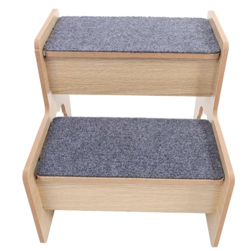 MOTHNUR Holz haustiertreppe für Kleine Hunde und Katzen Tragbare Hundetreppe Einfache Installation Vielseitig Nutzbare Haustierleiter für Sofa und Bett Leicht zu Reinigen und von MOTHNUR