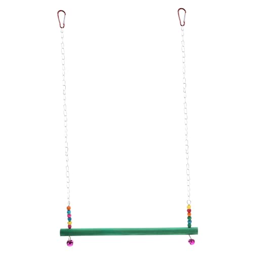 MOTHNUR Hühnerschaukel aus Natürlichem Holz und Robustes Hühnerspielzeug Sitzstange und Kletterleiter für Hühner Vögel und Papageien Langeweile Zufällige Farbe Zufällige Farbe von MOTHNUR