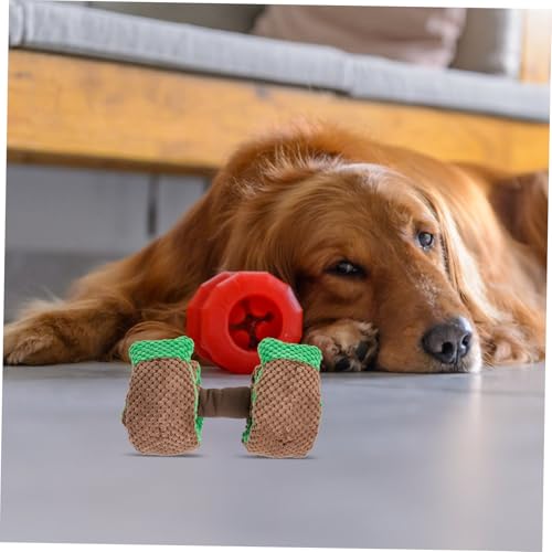 MOTHNUR Hundespielzeug Snuffle Dumbbell Futterspender aus Abriebfestem Material Interaktives Intelligenzspielzeug für Welpen und Kleine Hunde Langsames Füttern zur Stressreduzierung und von MOTHNUR