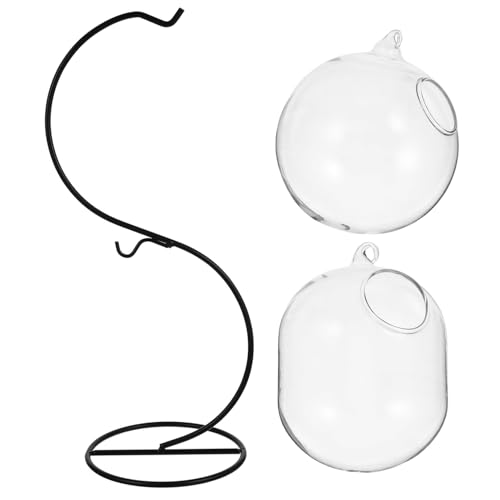 MOTHNUR Hydroponik Vase mit Stabilem Eisenständer Lagige Tischdekoration für Pflanzen und Fische Klare Aquarium Vase als Multifunktionales Wohn und Bürodekor MOTHNUR Hydroponik Vase mit Stabilem Eisenständer Lagige Tischdekoration für Pflanzen und Fische Klare Aquarium Vase als Multifunktionales Wohn und Bürodekor von MOTHNUR