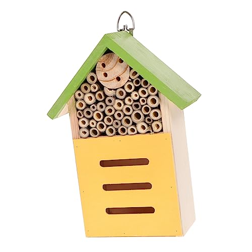 MOTHNUR Insektenhaus für Marienkäfer und Bienen Dekoratives Bienenhaus für Garten Outdoor Lebensraum für Nützlinge Ökologisches Gartenaccessoire von MOTHNUR
