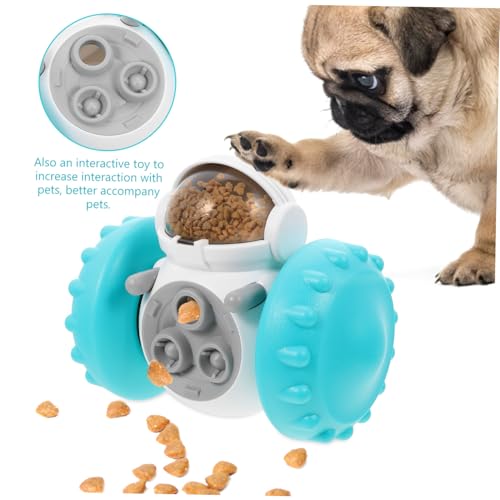 MOTHNUR Interaktives Hundespielzeug Slow Feeder Puzzle Futterspender für Hunde Robustes Kauspielzeug zur Zahnpflege Selbstbalancierend Wasserfest für Welpen und Ausgewachsene Hunde von MOTHNUR