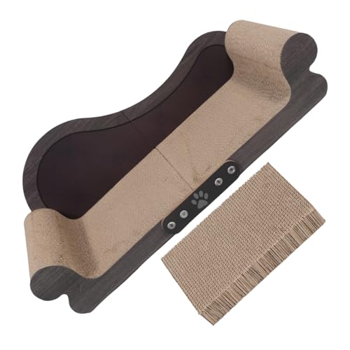 MOTHNUR Kratzmöbel für Katzen Lounger aus Wellpappe Sofaform Kratzbrett für Katzen Langlebig Schützt Möbel Fördert Gesunde Krallenpflege für Innenräume Einfach zu Montieren Pflegeleicht von MOTHNUR
