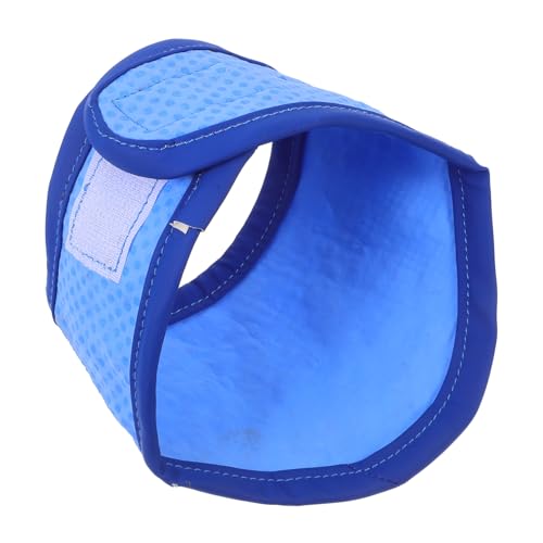 MOTHNUR Kühlendes Hundehalsband Neckerchief Sommer Verstellbar Atmungsaktiv Blaue S Kühler Komfort für Kleine Hunde Modisches Haustierzubehör von MOTHNUR