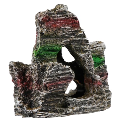 MOTHNUR Künstlicher Resin Felsen Aquarium Ornament Naturnahe Dekoration für Fischbecken und Terrarien Schadstofffrei Vielseitig Einsetzbar als Aquarien Wohnraumdeko von MOTHNUR