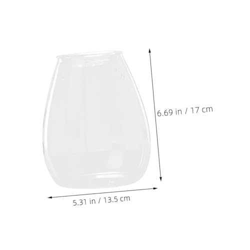 MOTHNUR Micro Landscaping Glasvase Terrarium Container für DIY Ökosystem Pflanzen Transparentes Mini Ökosystem Glas für Tischdeko Geeignet für Moos Blumen und Steine Vielseitig Einsetzbar von MOTHNUR