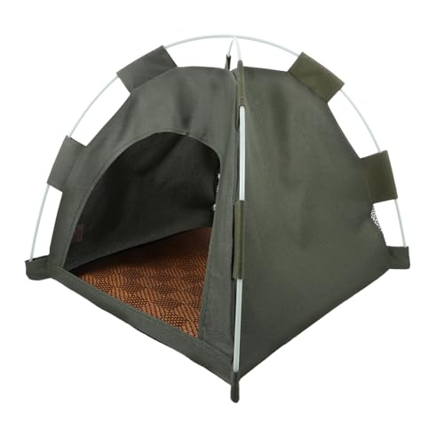 MOTHNUR Outdoor Faltbares Katzenzelt Sommer Atmungsaktiv Katzenhaus für Kleine Katzen und Hunde Komfortabler Rückzugsort Vielseitiges Schlaf und Spielzelt Faltbar und Robust Grün MOTHNUR Outdoor Faltbares Katzenzelt Sommer Atmungsaktiv Katzenhaus für Kleine Katzen und Hunde Komfortabler Rückzugsort Vielseitiges Schlaf und Spielzelt Faltbar und Robust Grün von MOTHNUR