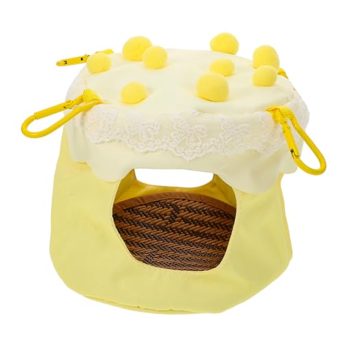 MOTHNUR Parrot Nest Hängematte Sommer Kühlendes Vogelbett Atmungsaktiv Für Papageien Käfig Indoor Outdoor Leicht Montierbar Und Tragbar von MOTHNUR