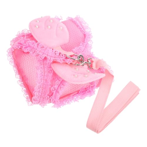 MOTHNUR Pet Harness Rosa XL Angel Design Atmungsaktives Brustgeschirr für Katzen und Hunde Leichtes Langlebiges Haustiergeschirr Sicherer Schutz für Kleine und Mittlere Haustiere von MOTHNUR